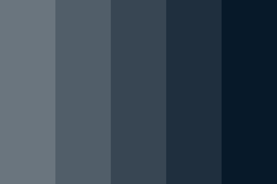 Dark Ice Blue Color Palette