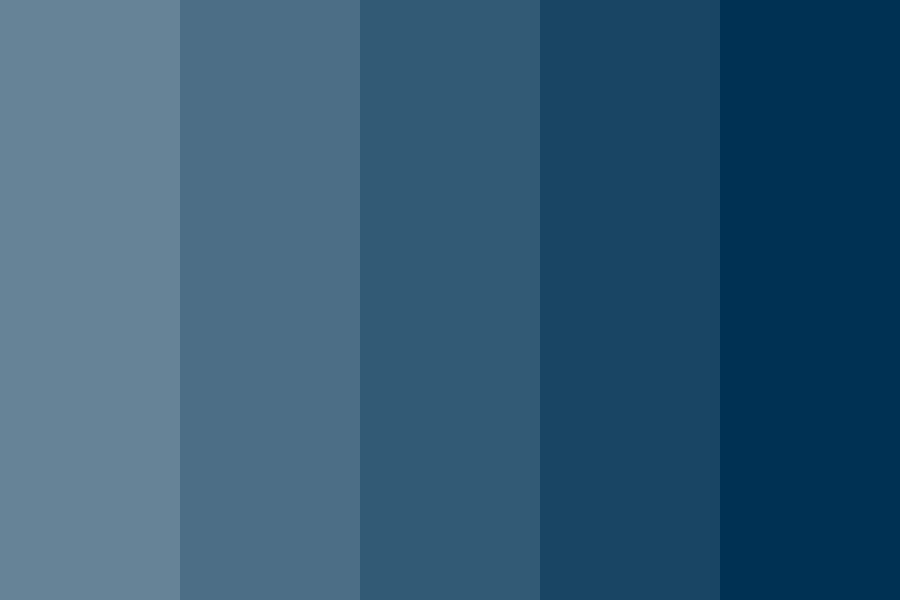 Prussian Blue Palette I Color Palette