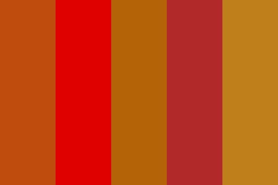 The Fireball color palette