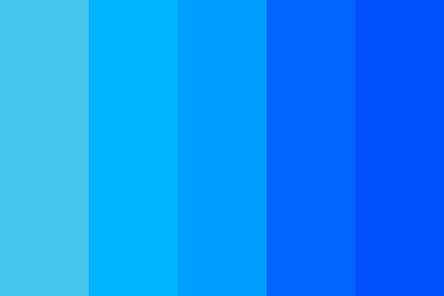 Bluey Blueness Color Palette
