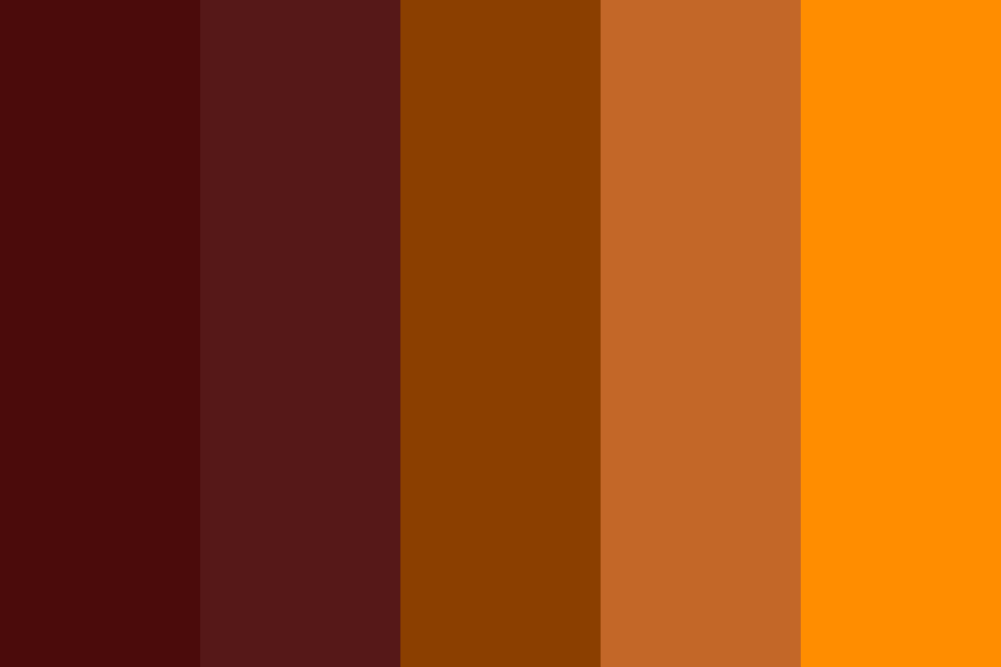 Autumn Burgundy and Orange Color Palette
