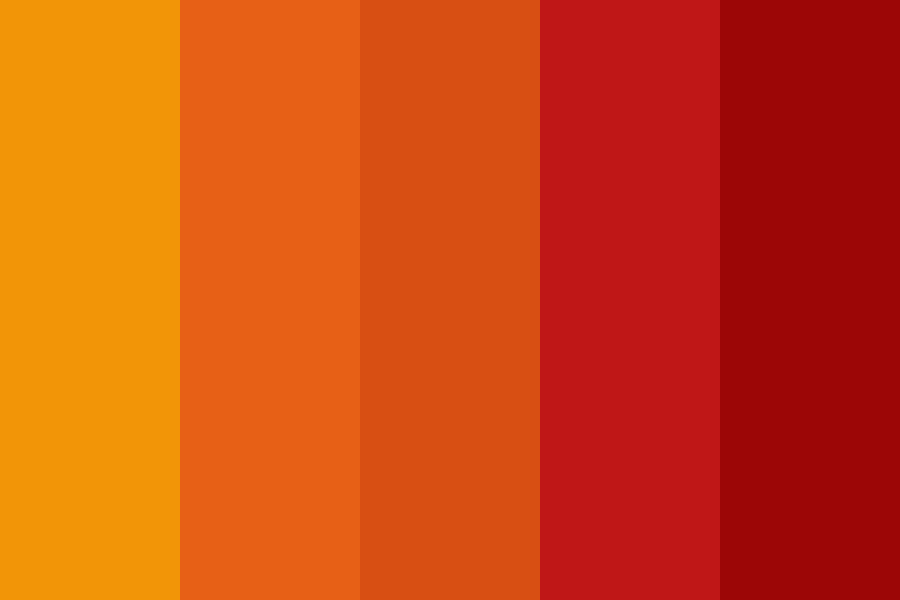 red and orange day Color Palette