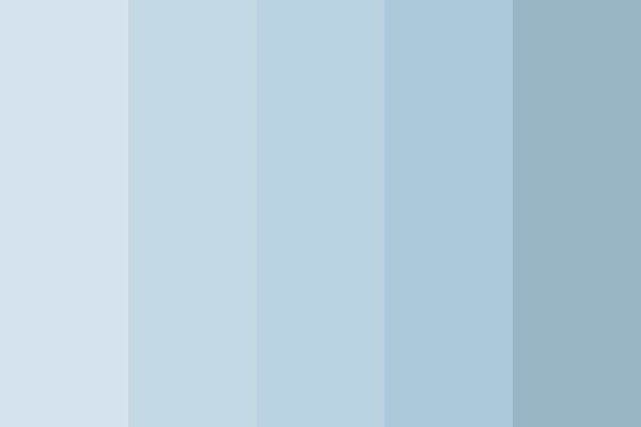 the shades of sky blue Color Palette