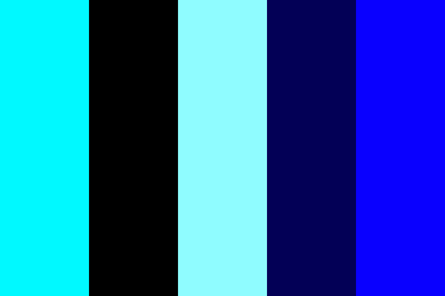 Epic Neon Blue Backgrounds color palette