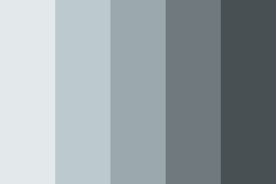 Cool Monochrome color palette