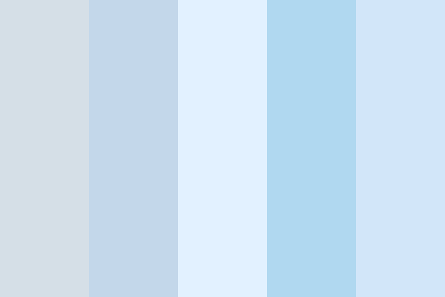 Ice hues color palette