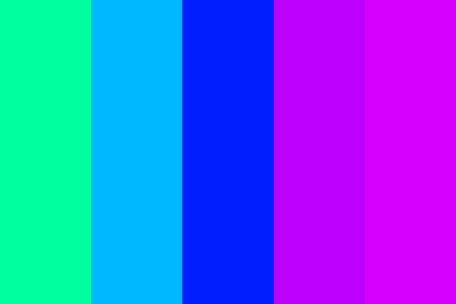 Cyberpunk color palette