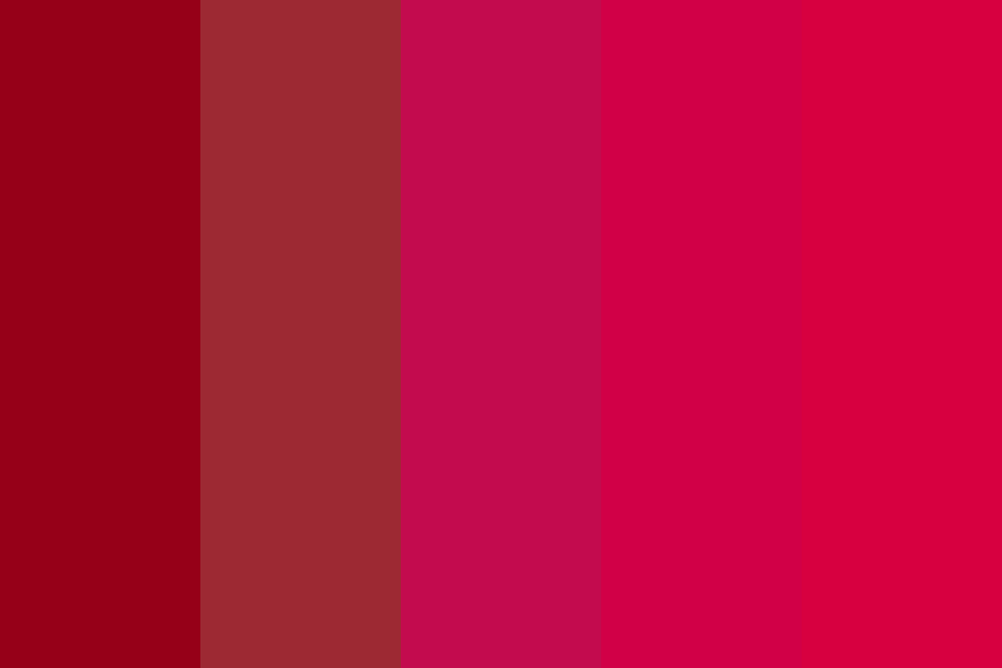 carmine reds color palette