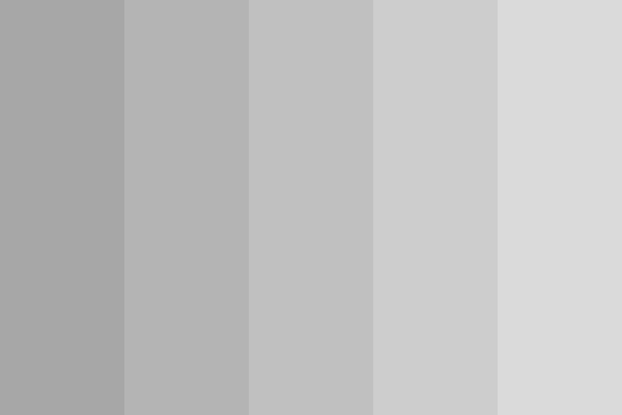 Shades of light grey Color Palette
