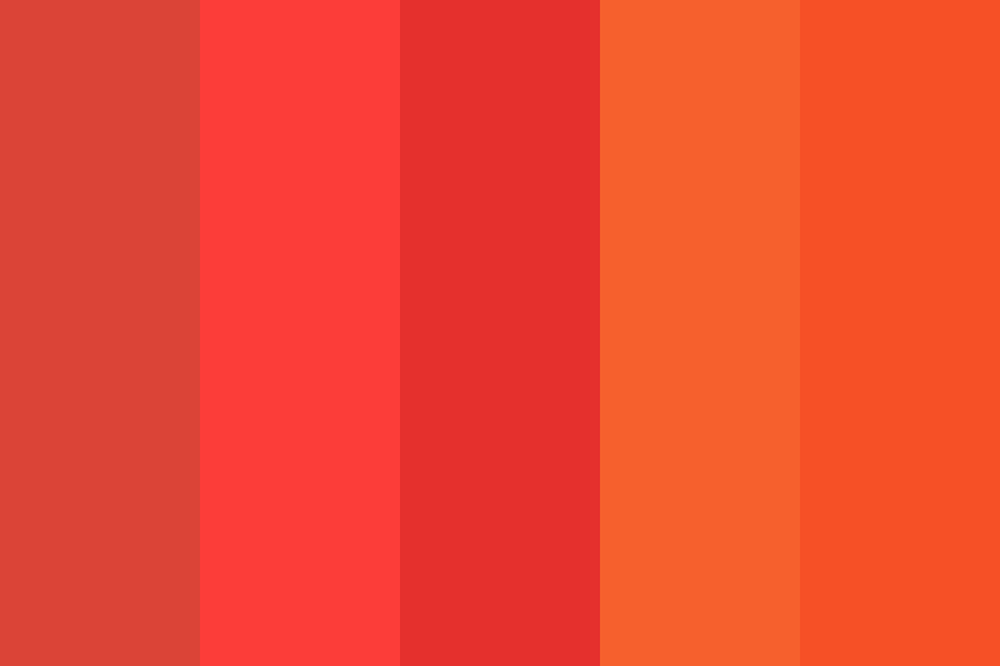 blood orange Color Palette