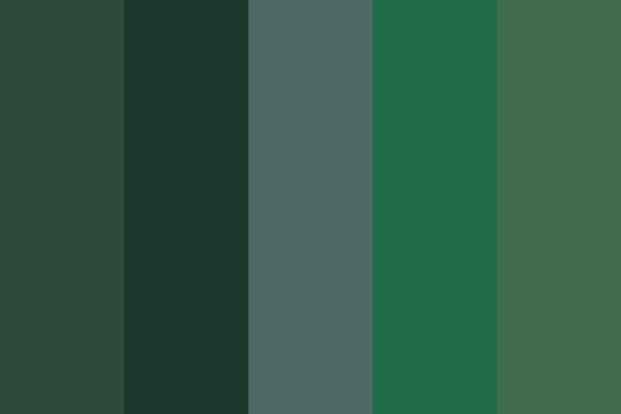 Jewels of the East Coast yarn -Greens color palette