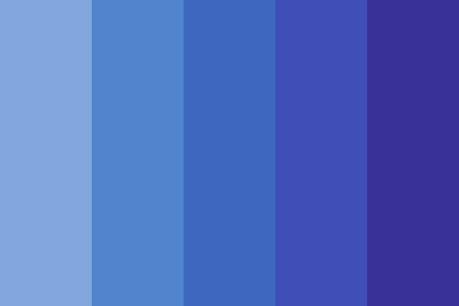 20 shades of blue Color Palette