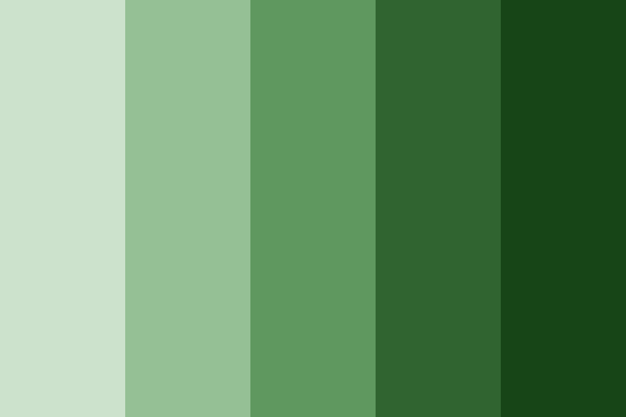 Old Fluorescent Green Color Palette