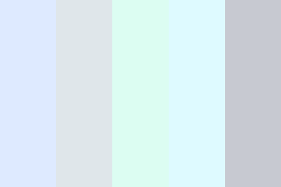 Grey Blue Sceme color palette