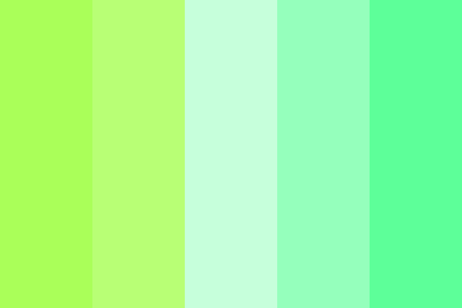 lime green gradient Color Palette