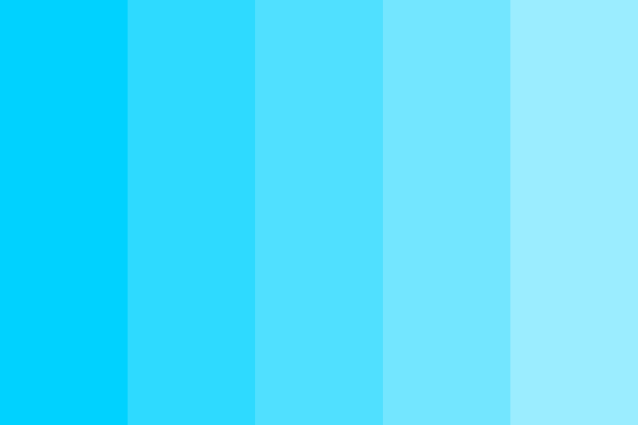 Light Blue Fade color palette