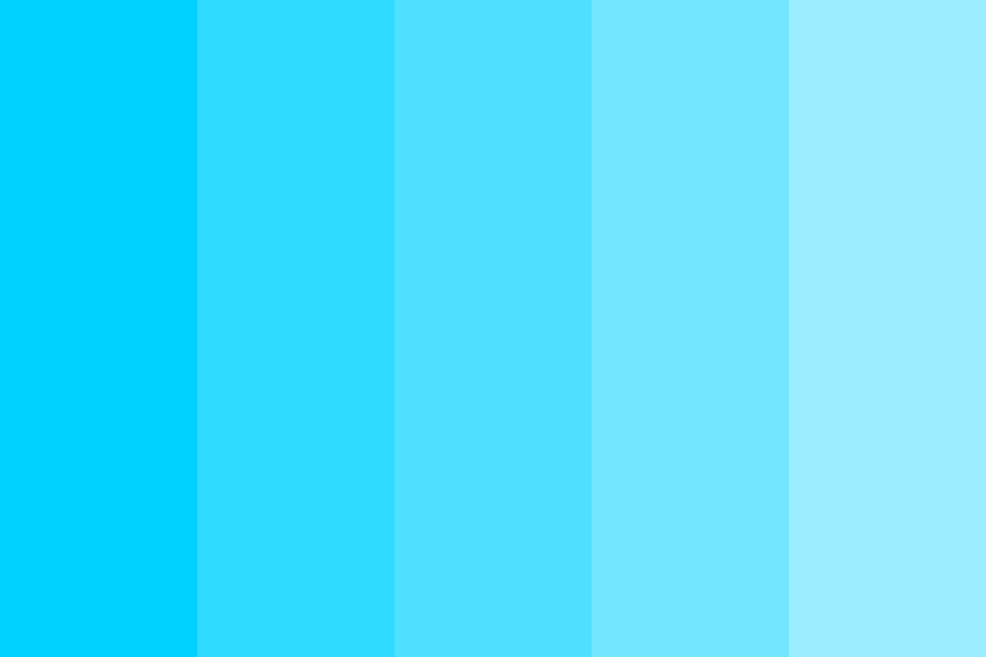 Light Blue Fade Color Palette