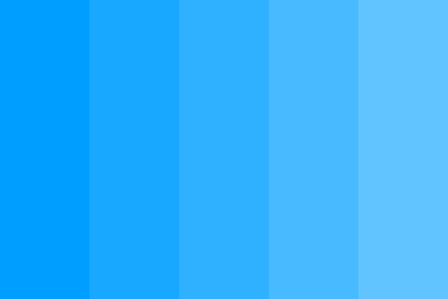 Sky Blue Fade Color Palette