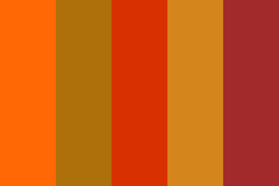 Colors of Fall color palette