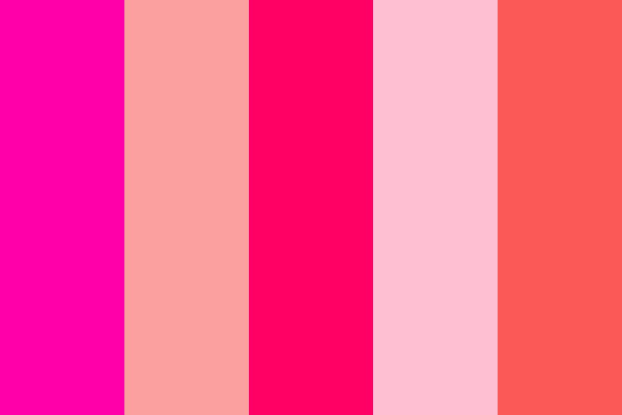 Shades of Pink color palette