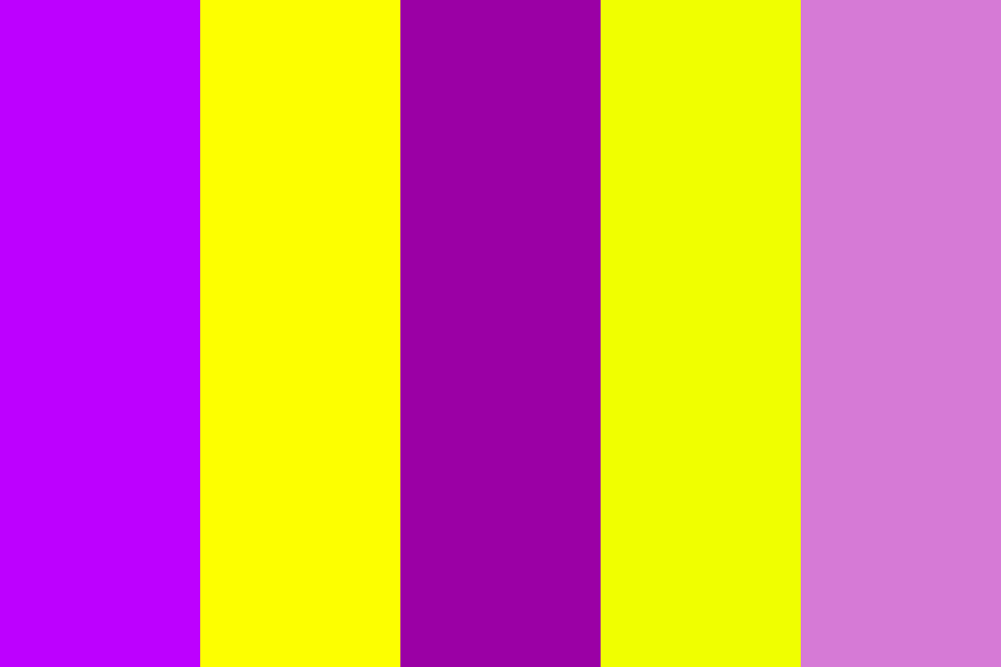 Purples and Yellows color palette