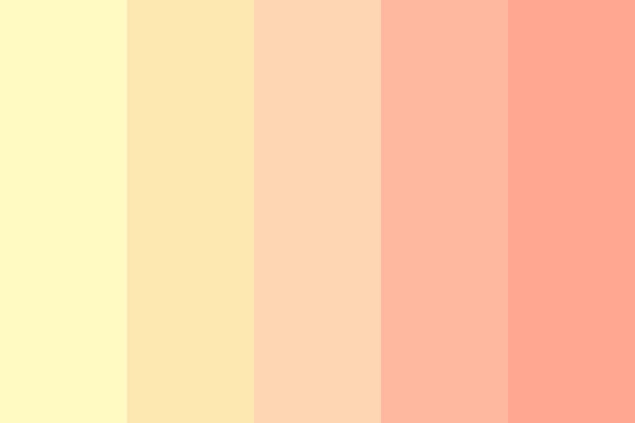 Sunset colors Yellow-Pink Color Palette