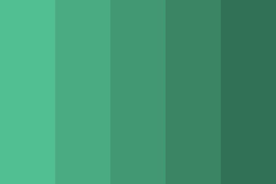 green logo color palette