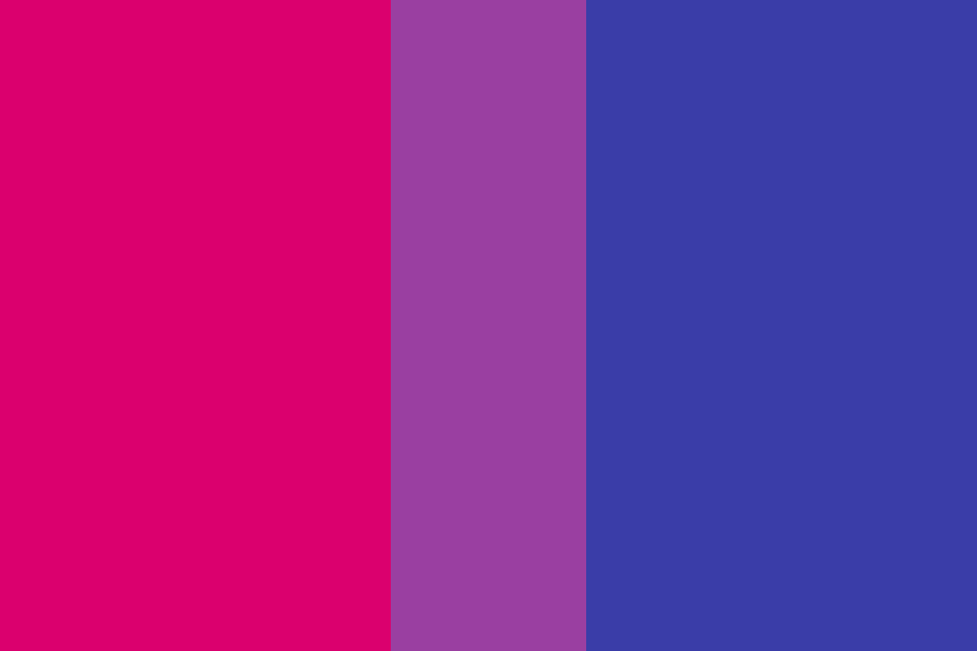 Bisexual Pride Flag color palette