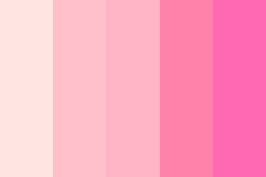 Blushing color palette
