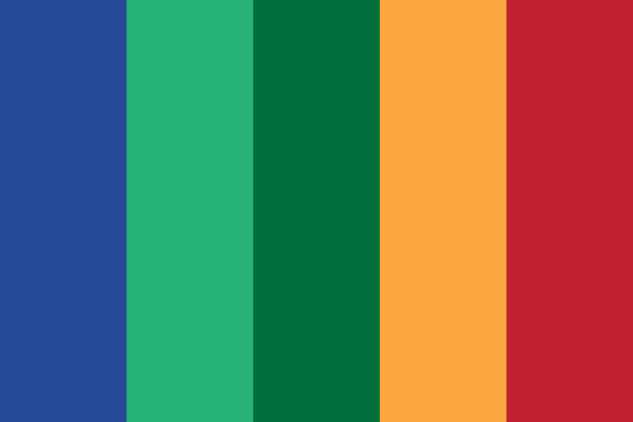 Red Blue And Green Color Palette