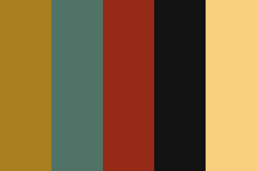 Black Foliage Animation Music Volume One Color Palette