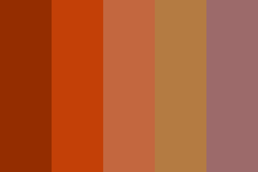Rusty metal color palette