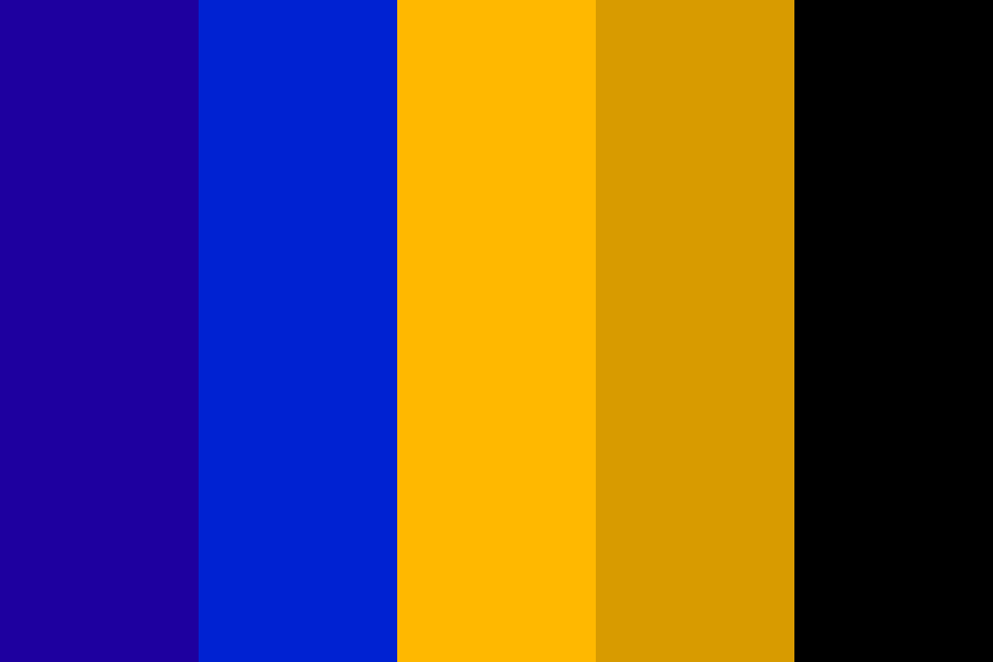 blue and gold