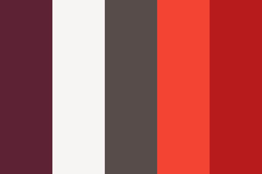 Cinnabar color palette