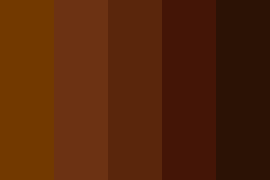 Cinnamon brown hair swatches Color Palette