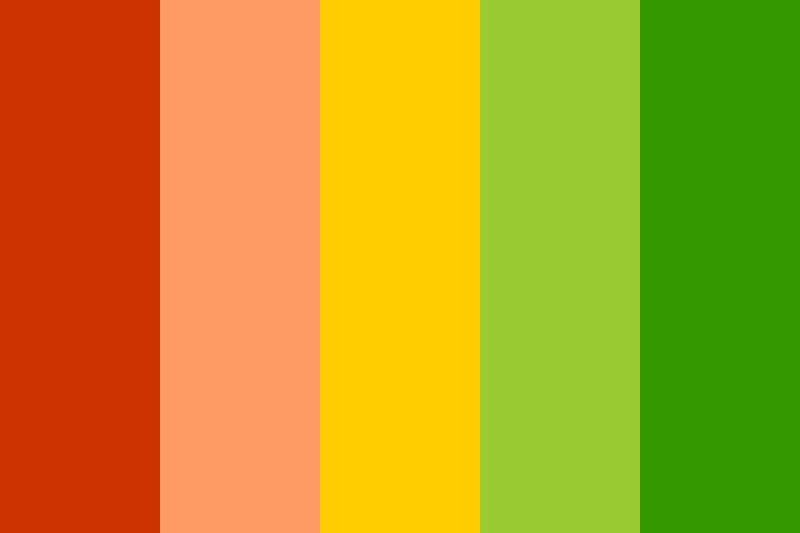 Warning colours color palette