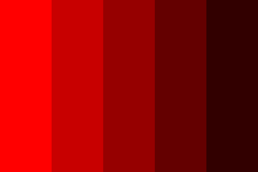 Red Colour Shades Color Palette