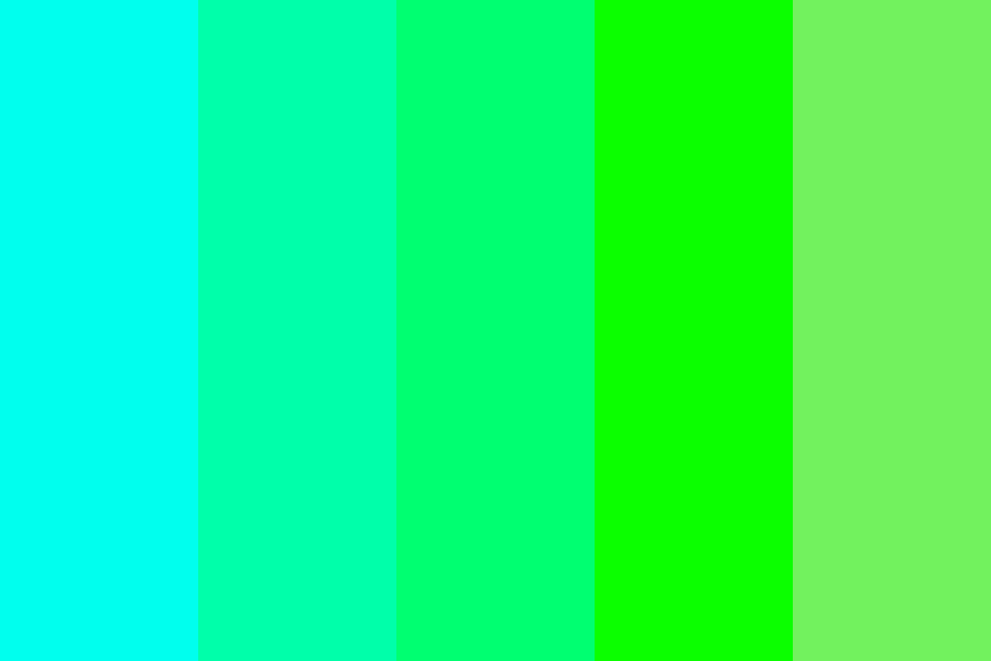 Turquis to green Color Palette