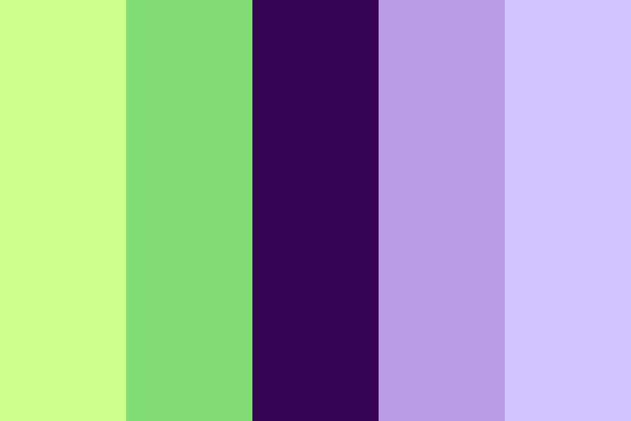 Purple Green Aesthetic Color Palette