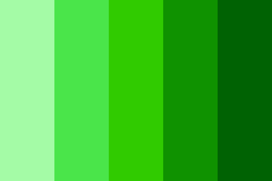 Shades of Green Color Palette