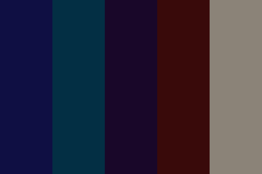 Dark Cools color palette