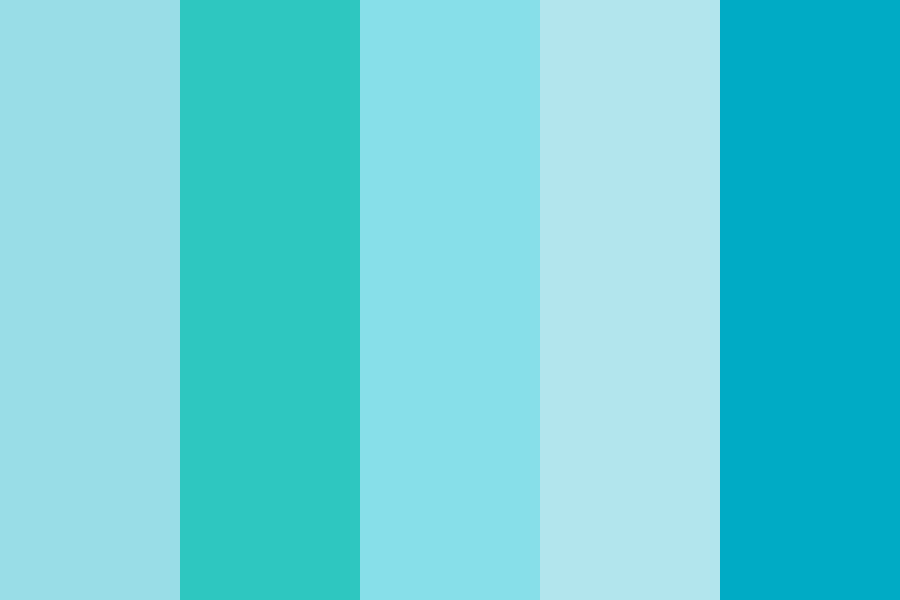 Color scheme palette image  Light blue color code, Blue color