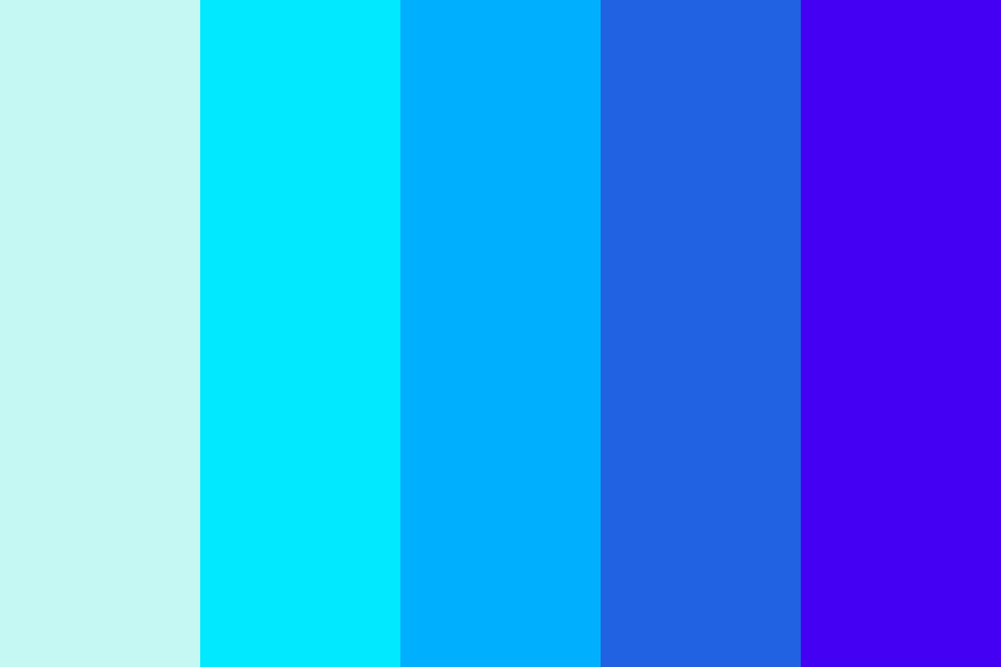 underwater Color Palette Color Chart Underwater