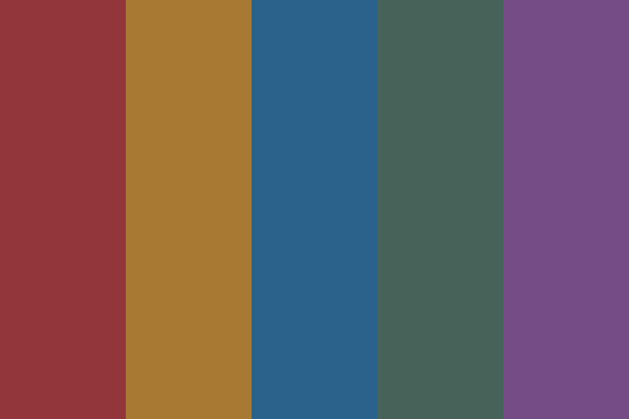 Muted Jewel Tones Color Palette