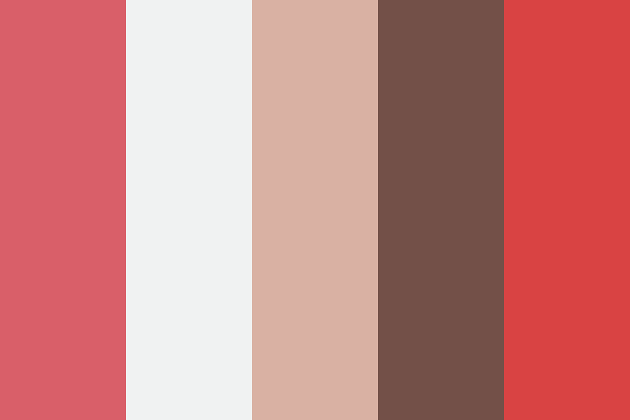 flashy brown coral color palette