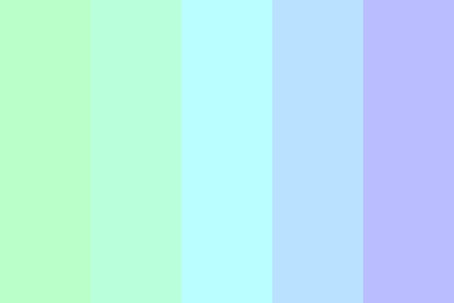 Pastel Rainbow Gradient Part 2 Color Palette