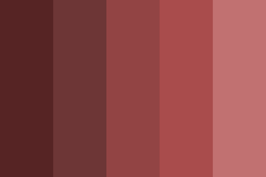 Shades of Maroon color palette