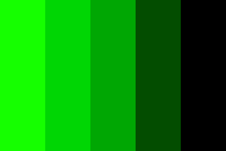 Inverted Rainbow Color Scheme » Green »