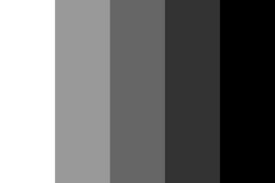 Web-safe Grayscale color palette