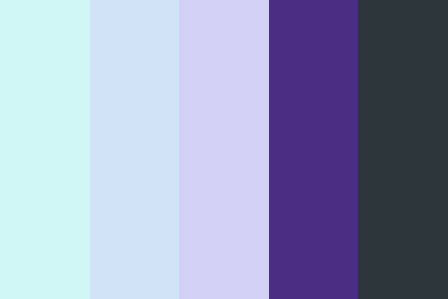 Pastels Purple and Gunmetal Color Palette